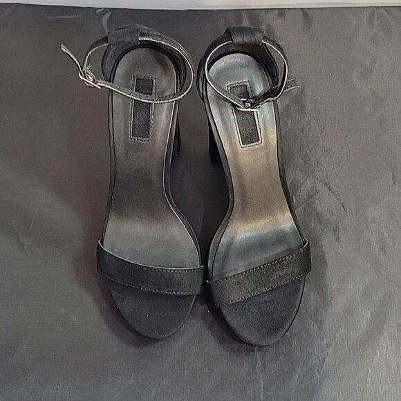 FOREVER 21 ANKLE STRAP BLOCK HEEL OPEN TOE WOMEN"S SANDAL - Picture 3 of 13